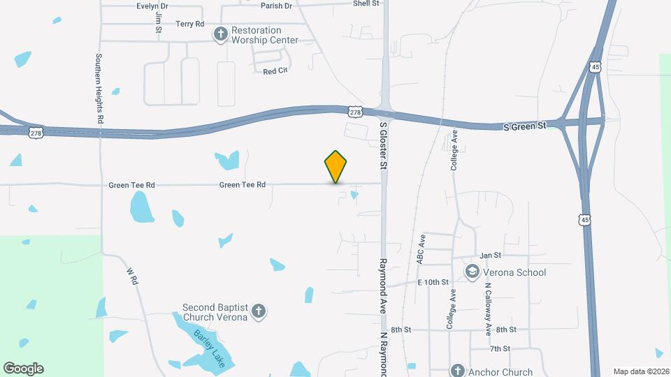 1117 Green Tee Rd Map and Location Details