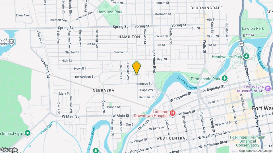 1031 St Marys Ave Map and Location Details