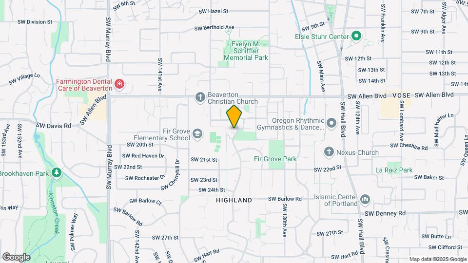 6293 SW Valley Ave, Unit #1 Map and Location Details