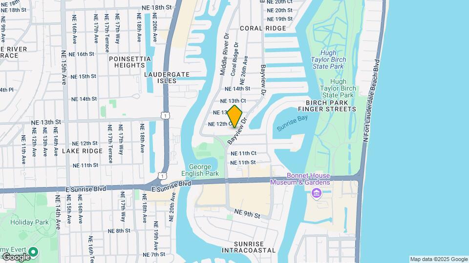 1201 Bayview Dr Map and Location Details