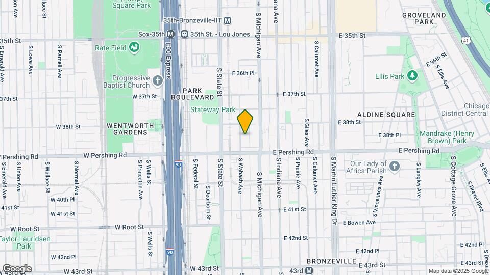 3829 S Wabash Ave Map and Location Details