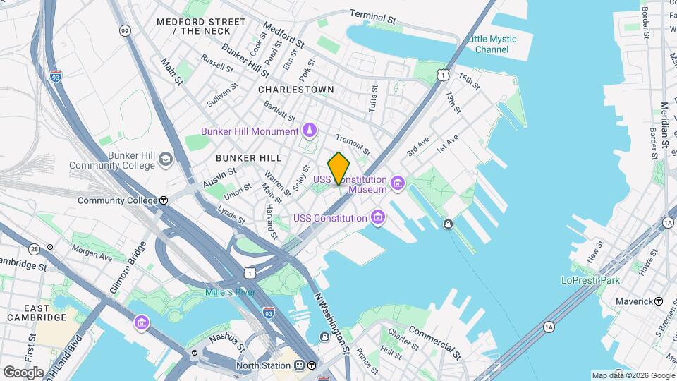 18 Chestnut St, Unit 1 Map and Location Details
