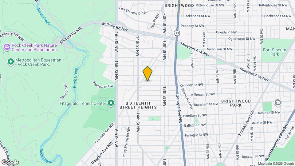 1353 Kennedy St NW Map and Location Details