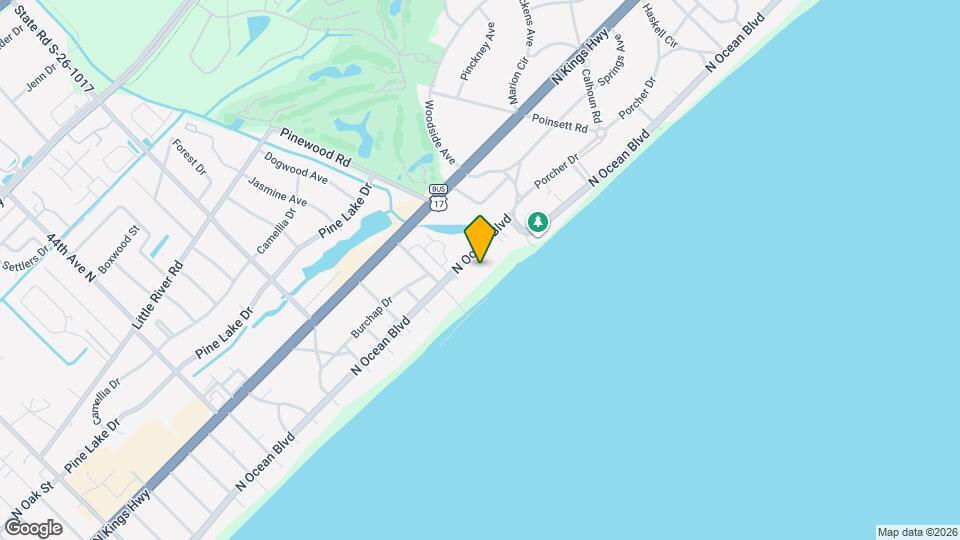 5300 N Ocean Blvd Map and Location Details