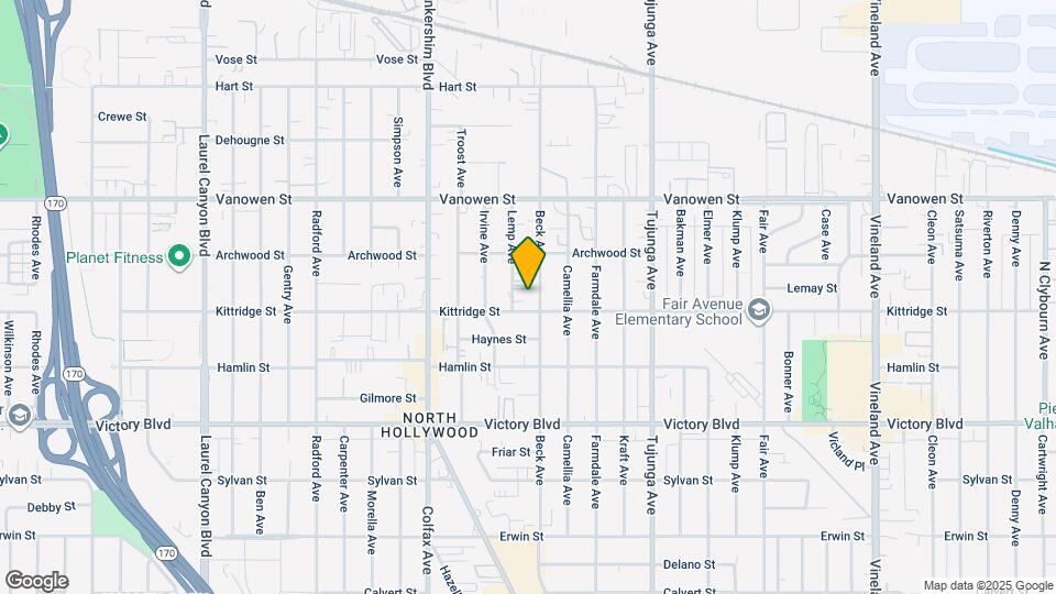 6613 1/2 Beck Ave Map and Location Details