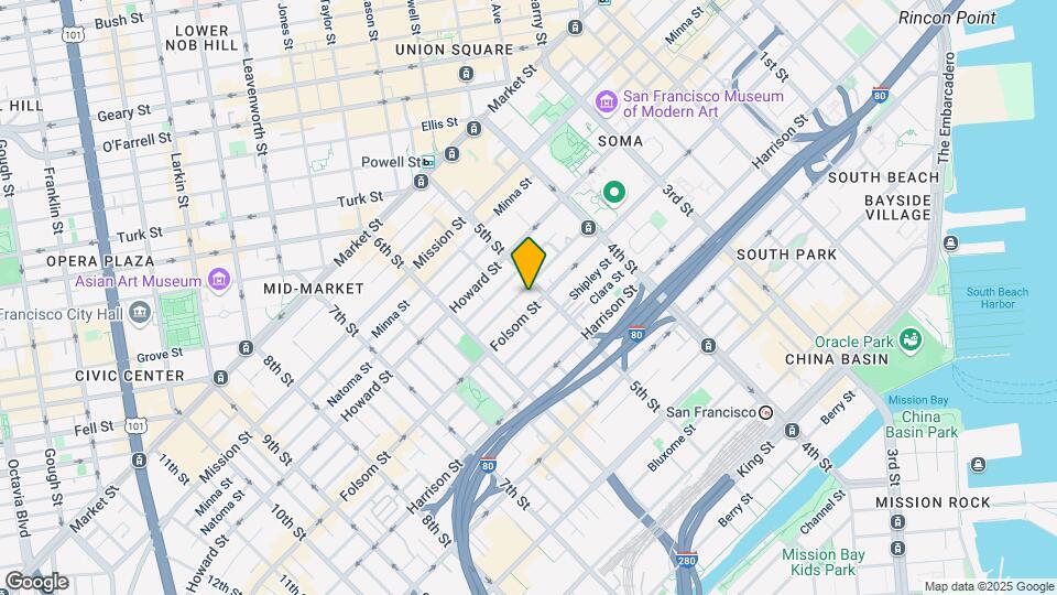 900 Folsom St Mapa y Detalles de la Ubicación