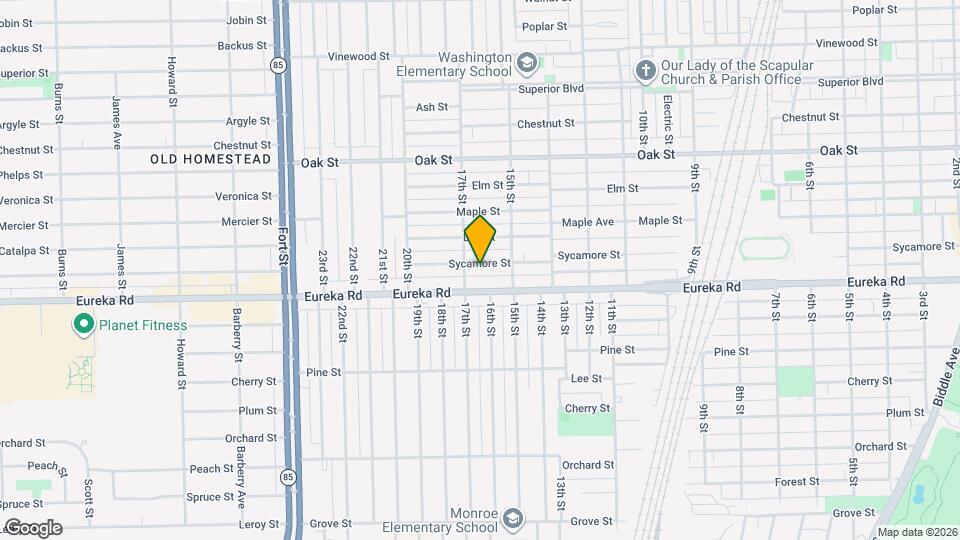 1569 Sycamore St Map and Location Details