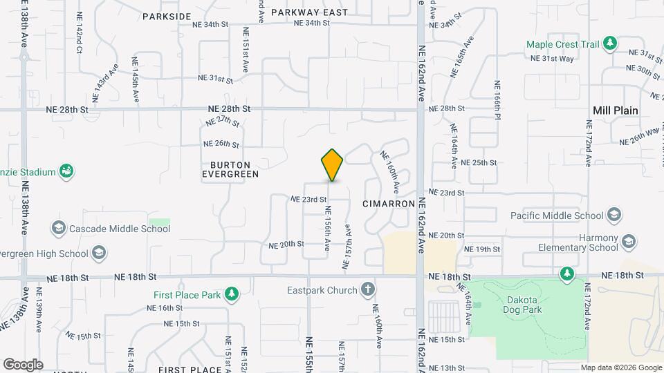 2313 NE 156th Ave Map and Location Details