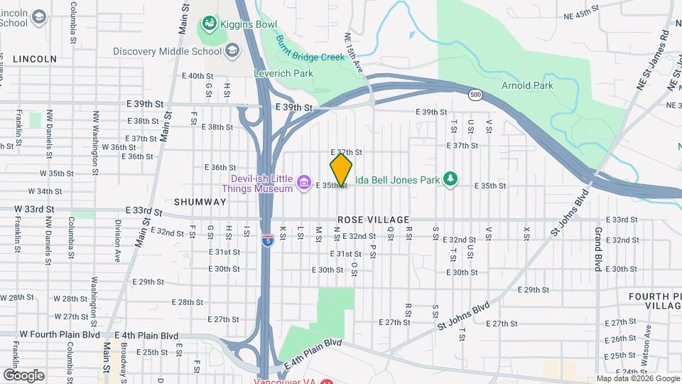 3409 N St Mapa y Detalles de la Ubicación