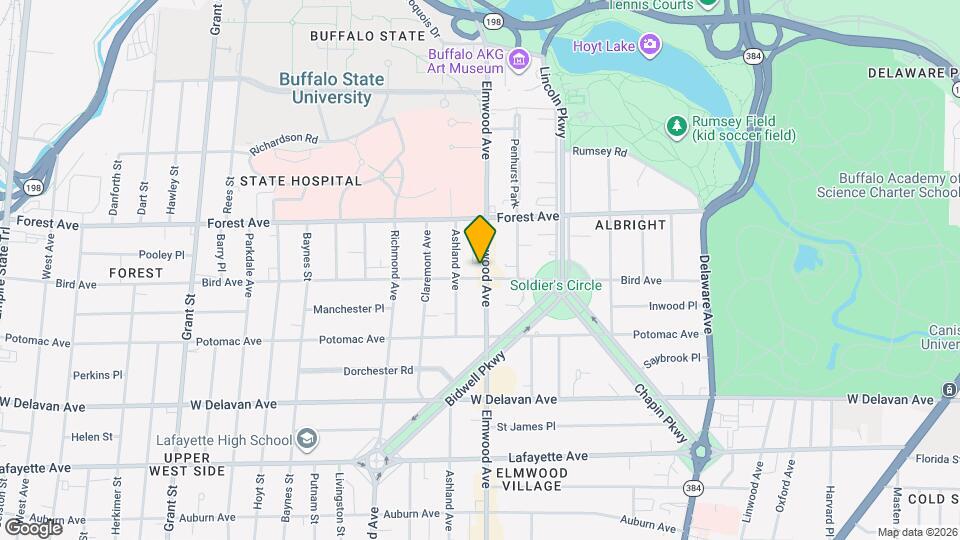 1066 Elmwood Ave, Unit 2 Map and Location Details