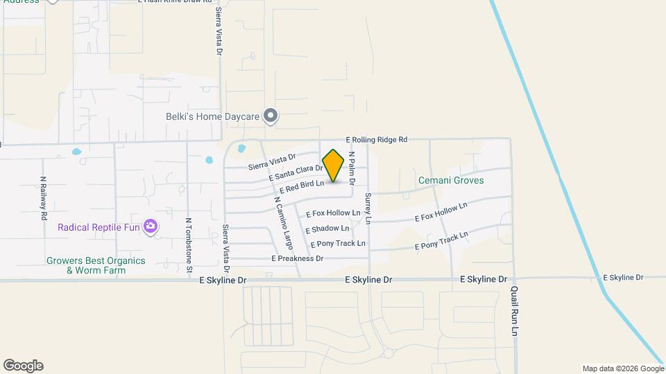 5699 E Red Bird Ln Mapa y Detalles de la Ubicación