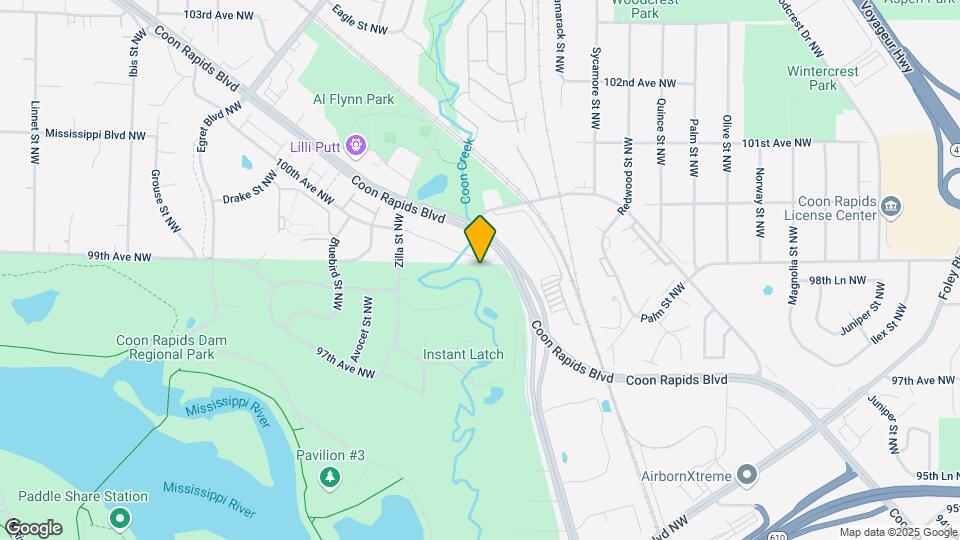 9864 E River Rd NW Map and Location Details