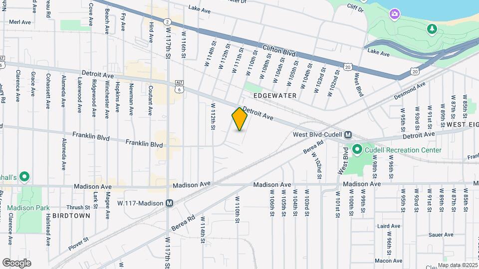 1456 W 107th St Map and Location Details