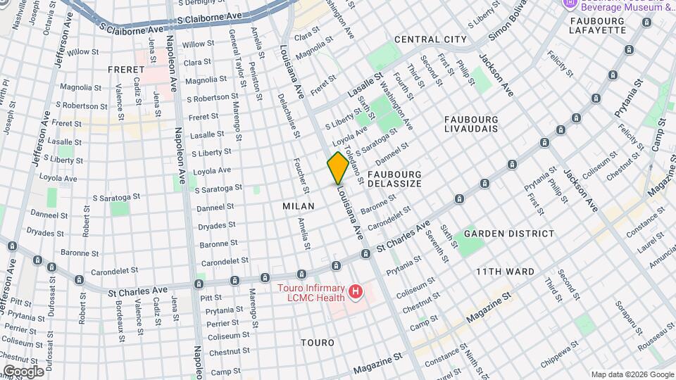1926 Louisiana Ave Mapa y Detalles de la Ubicación