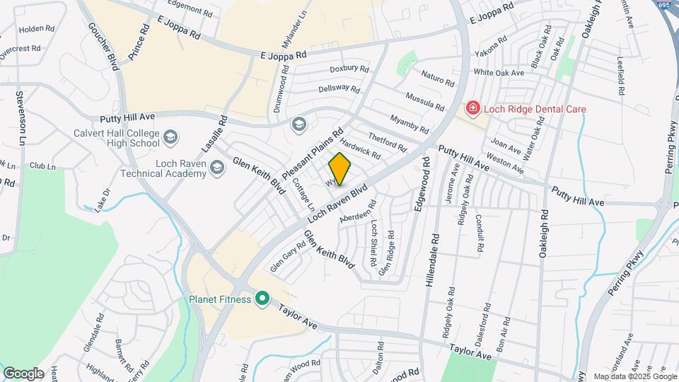 8308 Loch Raven Blvd Map and Location Details