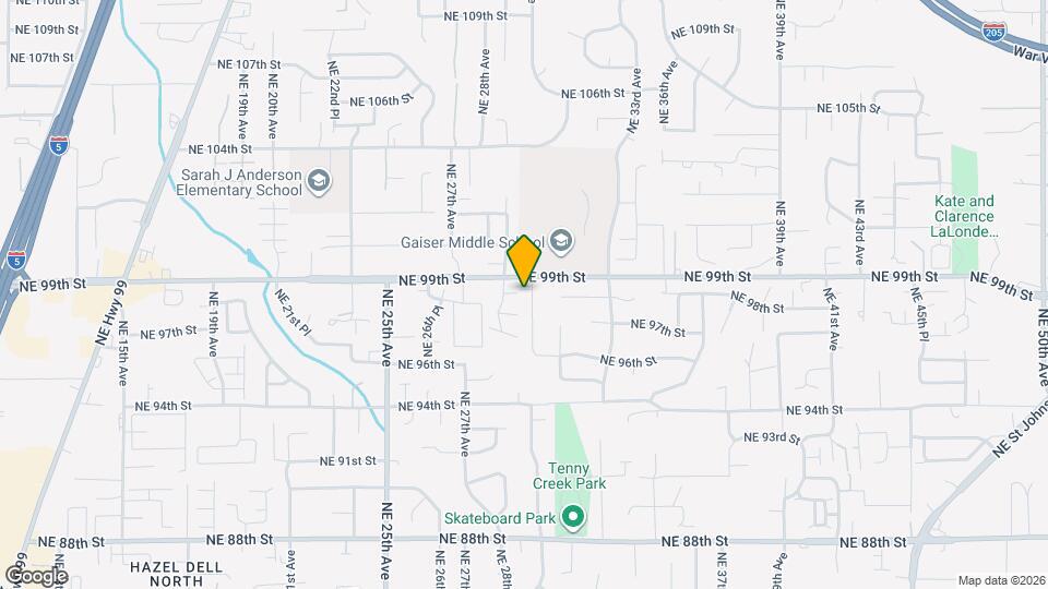 9814 NE 29th Ave Map and Location Details