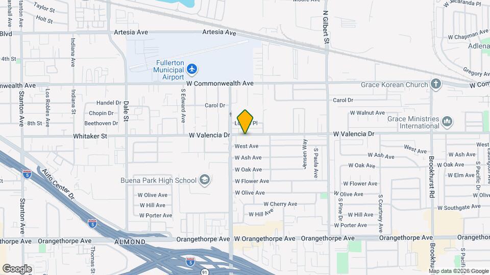 3608 W Valencia Dr Mapa y Detalles de la Ubicación