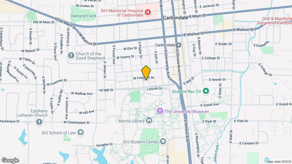 705 S Poplar St Map and Location Details