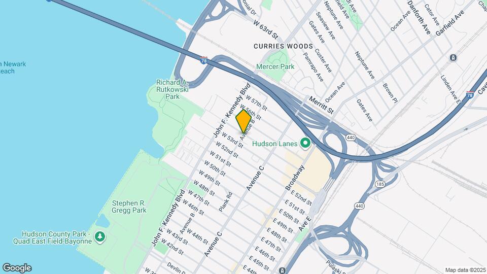 296 Avenue B Map and Location Details