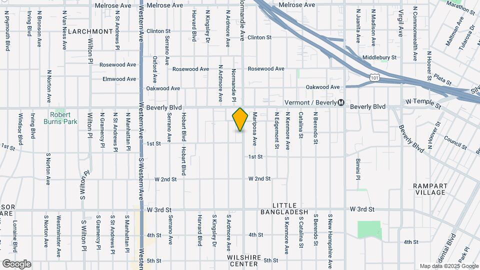119 N Normandie Ave Mapa y Detalles de la Ubicación