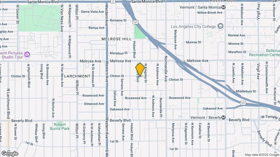 552 N Harvard Blvd Map and Location Details
