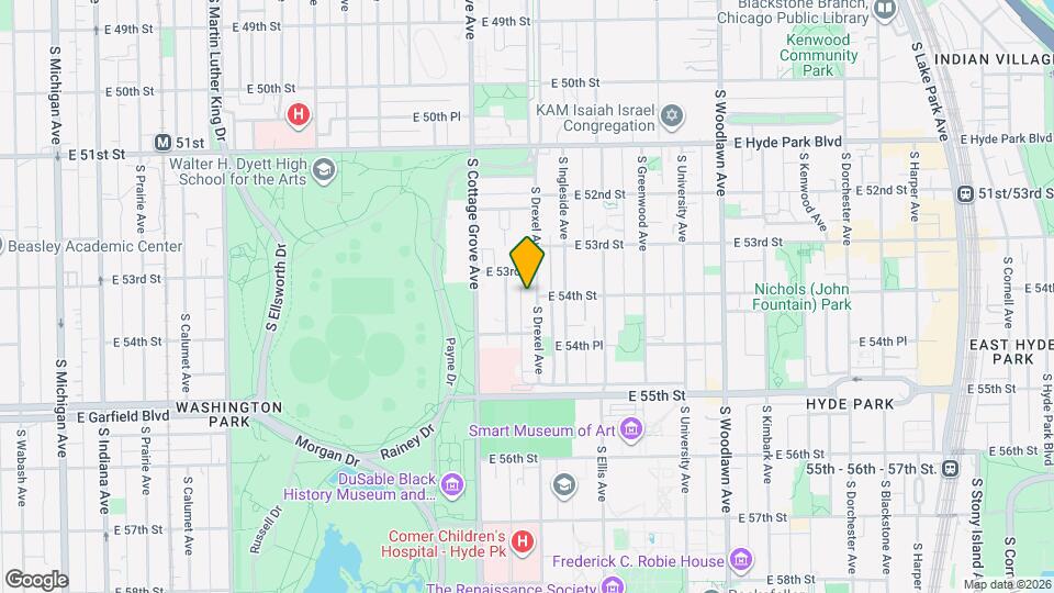 5322 1/2 S Drexel Ave Map and Location Details