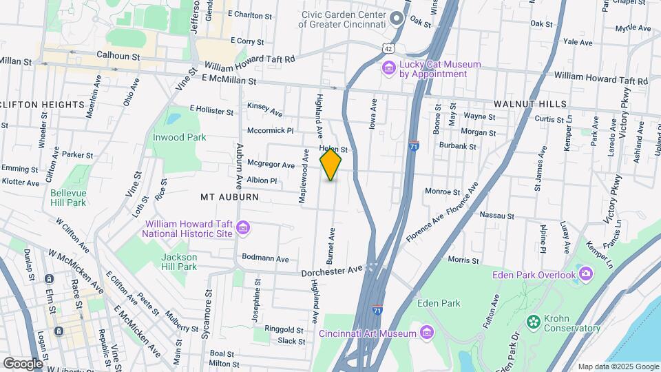 2233 Burnet Ave Map and Location Details