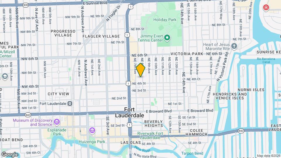 415 NE 8th Ave Mapa y Detalles de la Ubicación