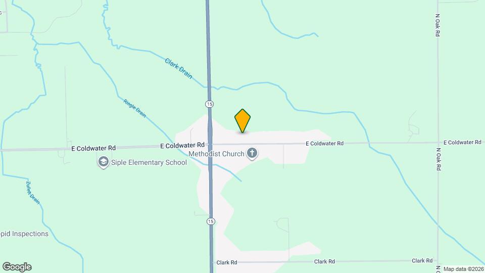 10069 E Coldwater Rd Map and Location Details