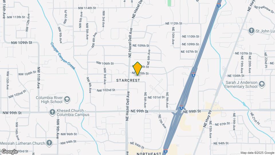 405 NE 105th St Map and Location Details