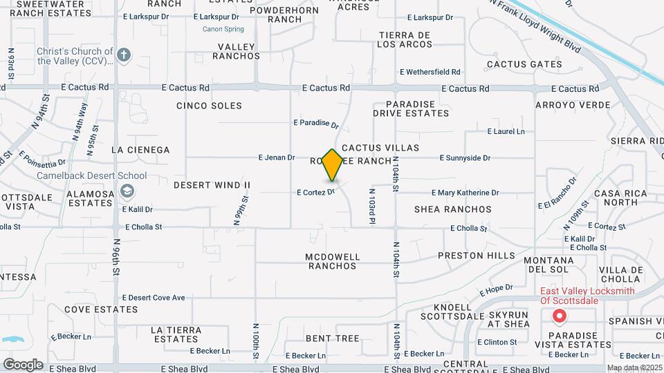 10188 E Cortez Dr Map and Location Details