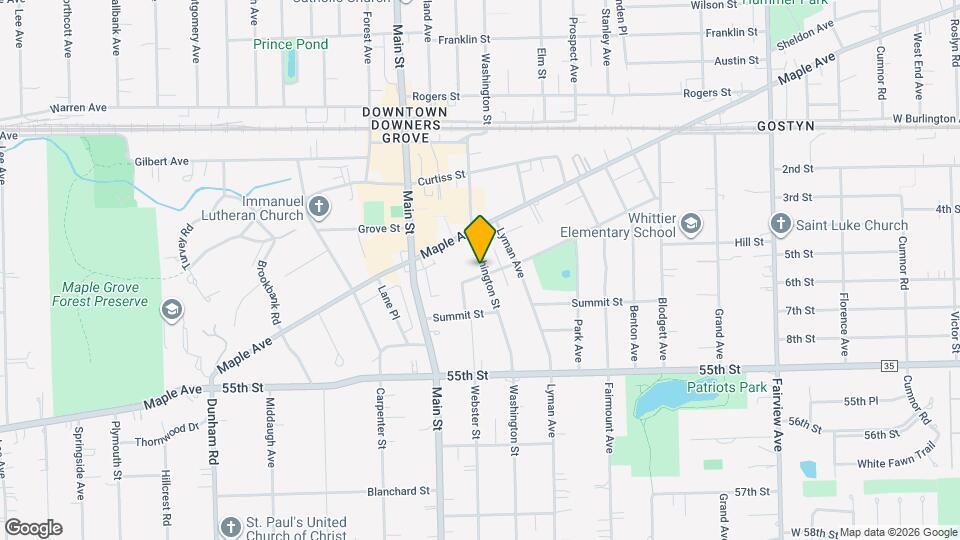 5258 Washington St Map and Location Details