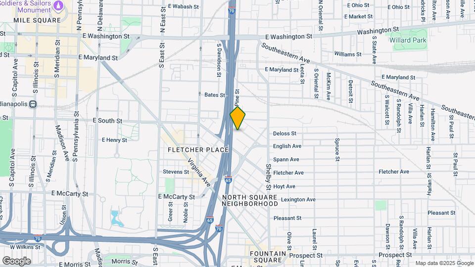 929 S English Ave Map and Location Details