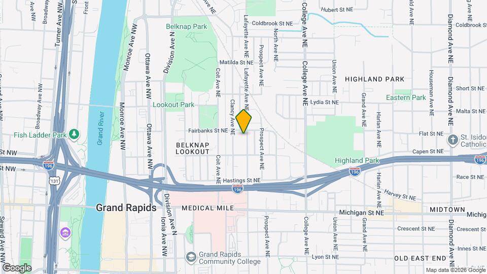 635 Lafayette Ave NE Map and Location Details