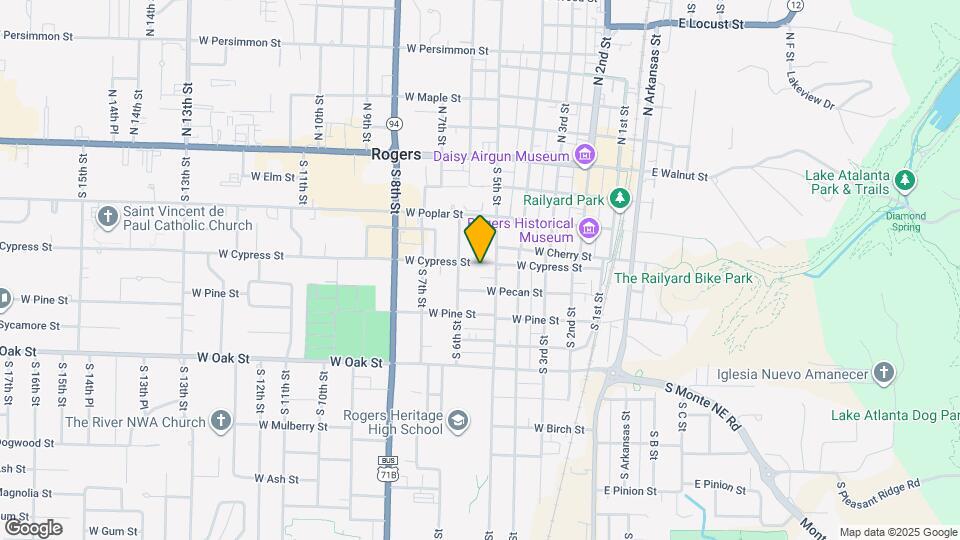 516 W Cypress St Map and Location Details