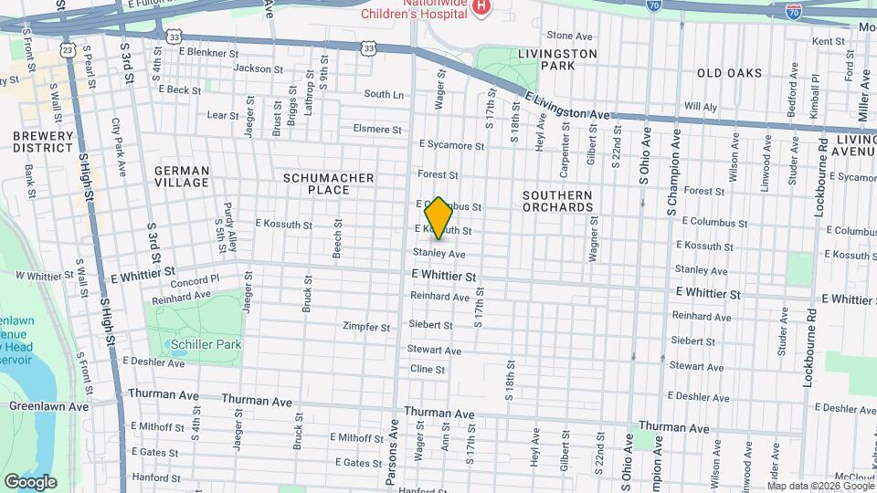 588 Stanley Ave Map and Location Details