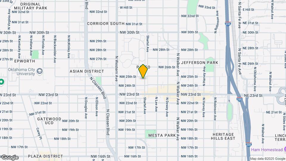 802 NW 25th St Map and Location Details