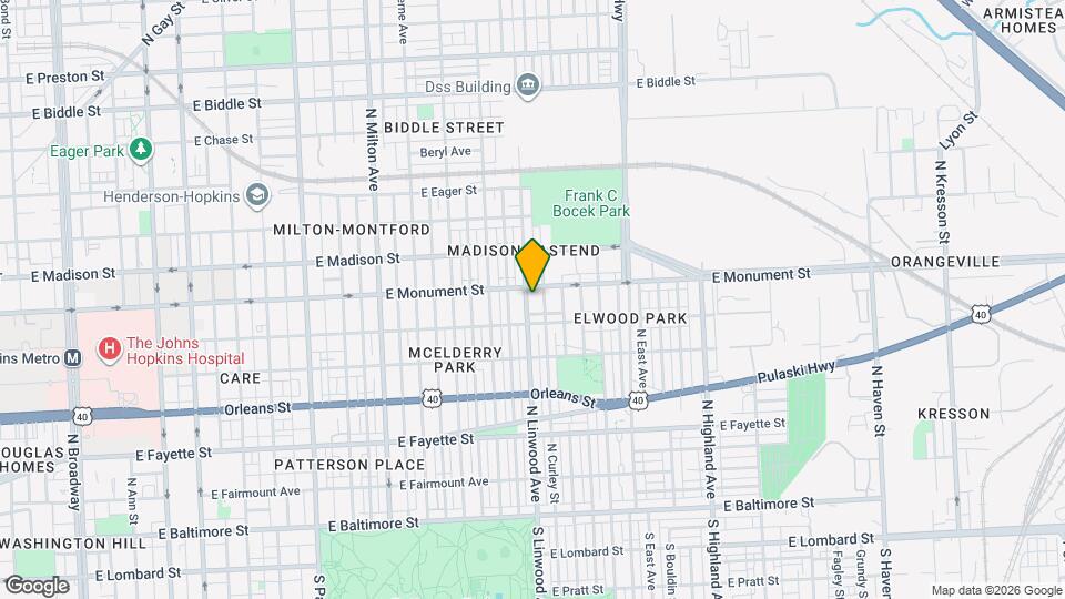 625 N Linwood Ave Mapa y Detalles de la Ubicación