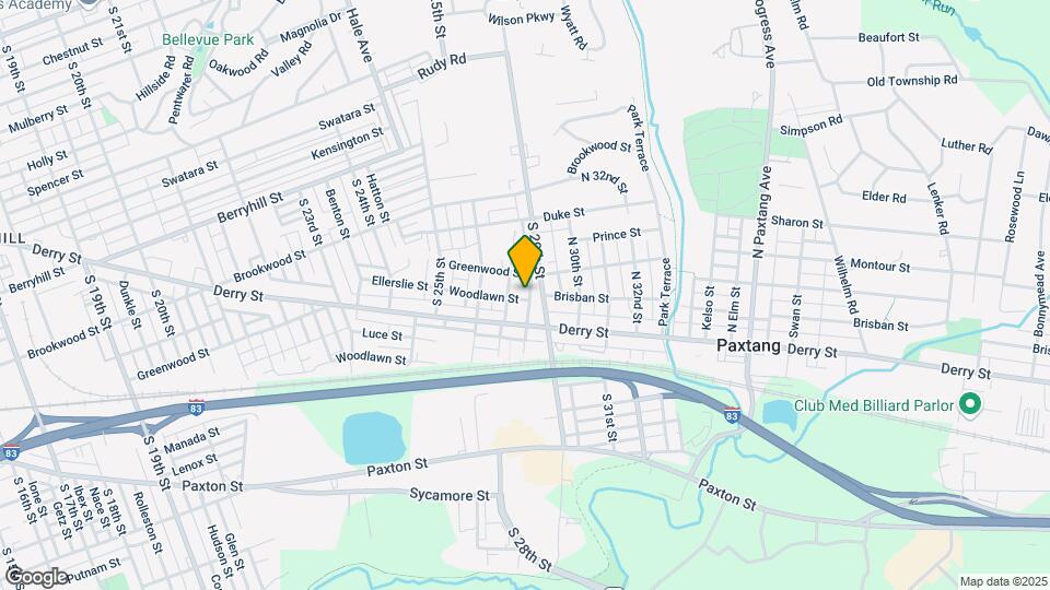 2714 Woodlawn St Map and Location Details