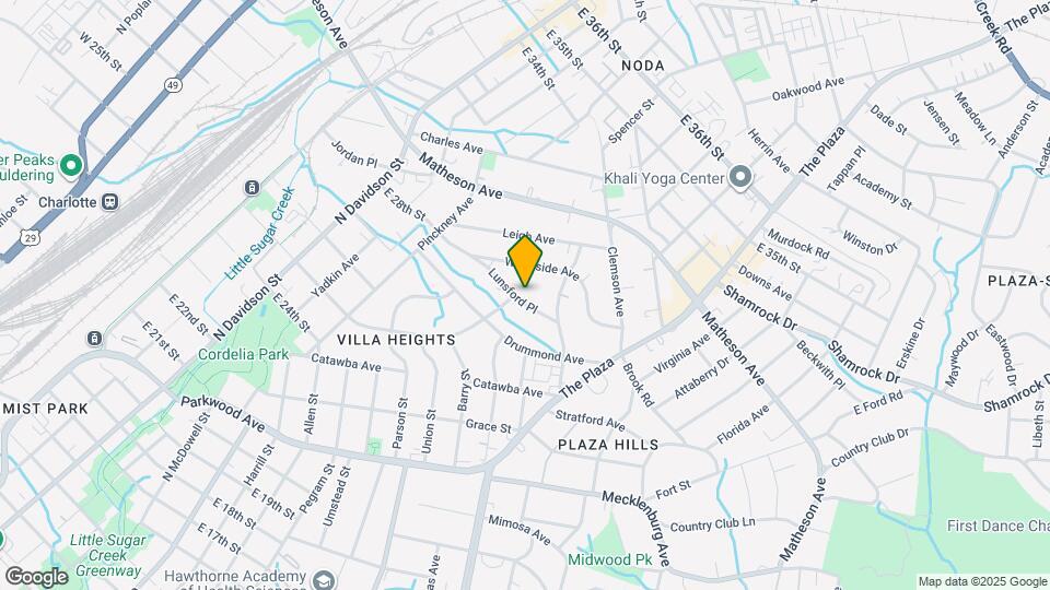 1001 Lunsford Pl Map and Location Details