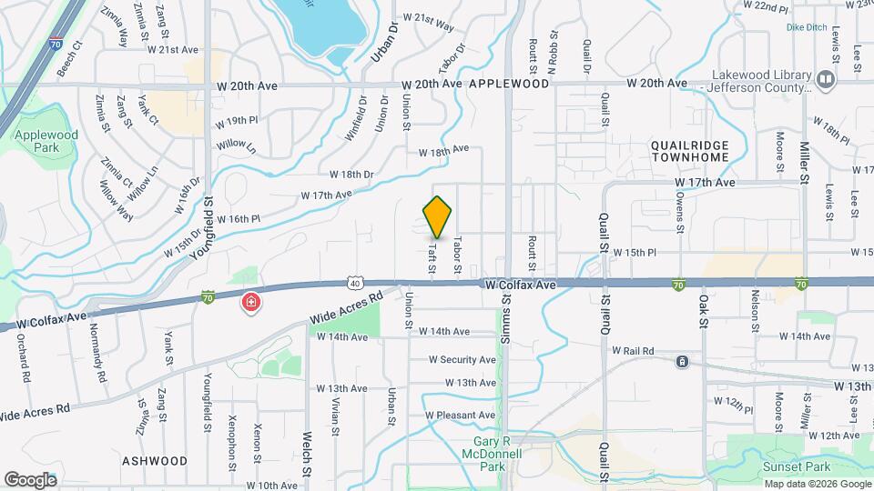 1582 Taft St Map and Location Details