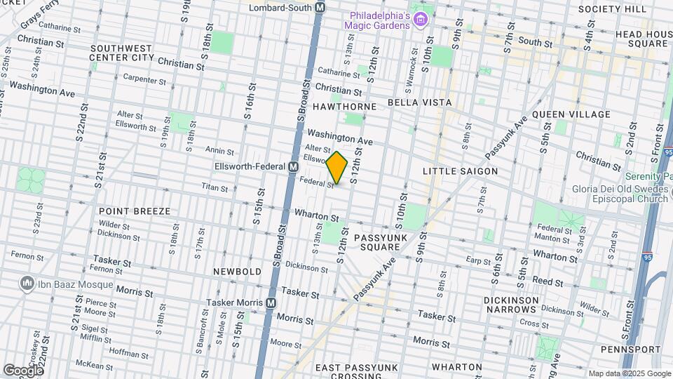 1230 Federal St Map and Location Details