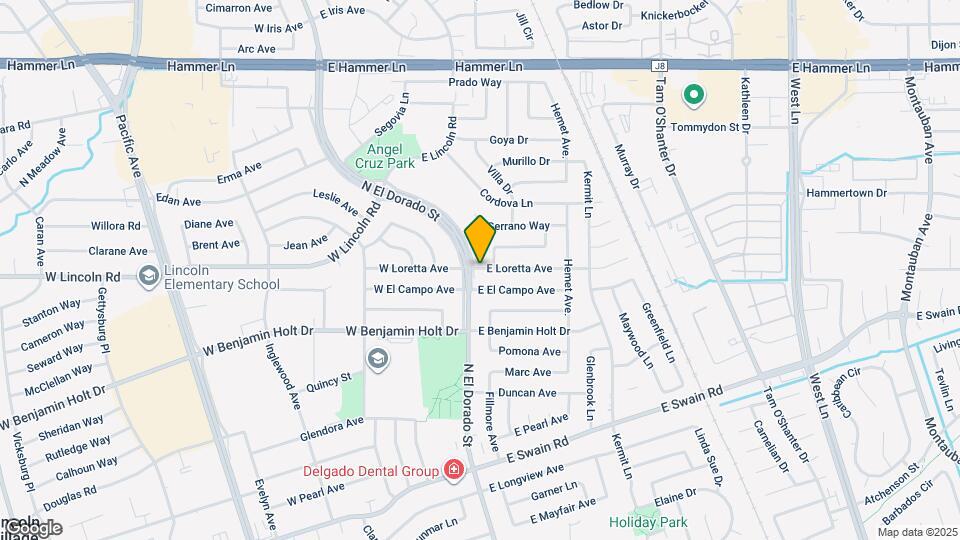 6634 N El Dorado St Map and Location Details