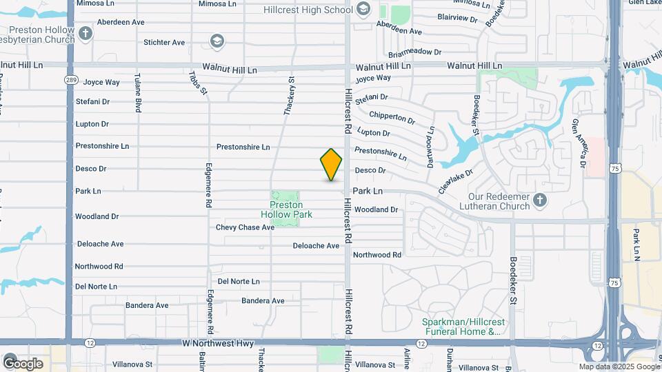 6815 Park Ln Mapa y Detalles de la Ubicación