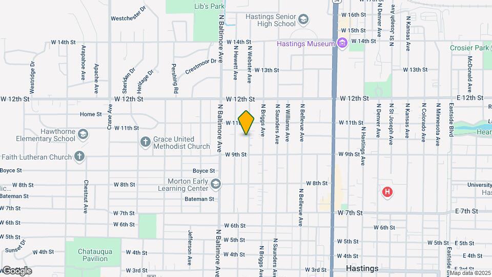 929 N Webster Ave Map and Location Details