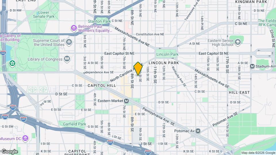 219 9th St SE, Unit APT B Map and Location Details