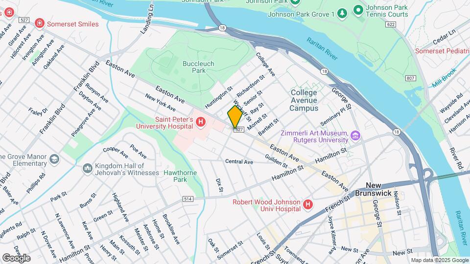 212 Easton Ave-Unit -1 Map and Location Details