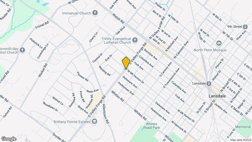 401 S Valley Forge Rd Map and Location Details
