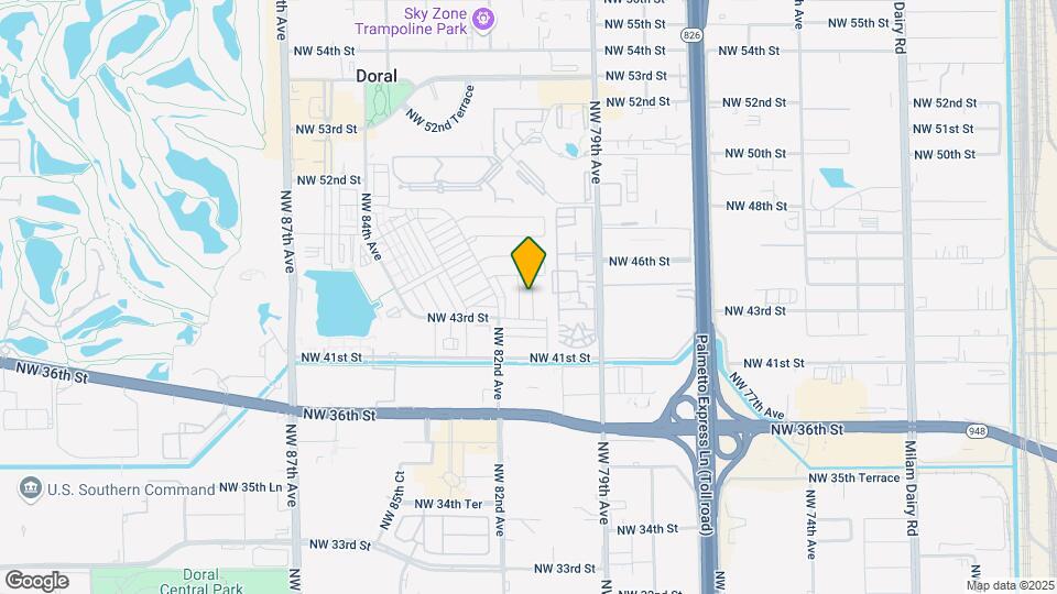 4372 NW 80th Ct Map and Location Details