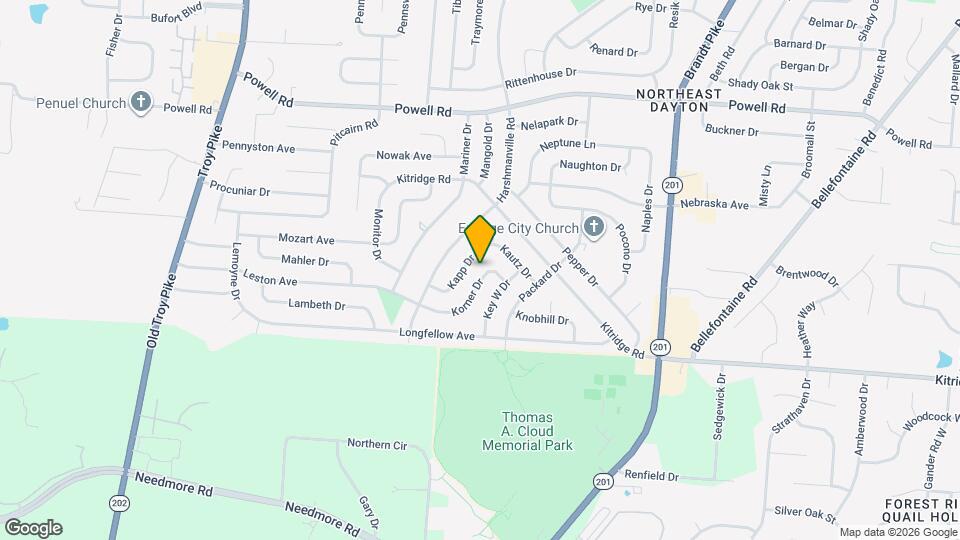 4595 Korner Dr Mapa y Detalles de la Ubicación